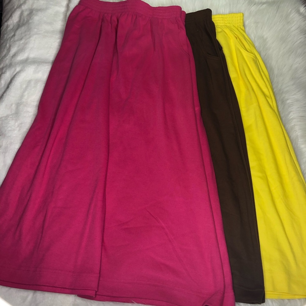 Lot of 3 Maxi Skirts with Pockets Size 6X Plus